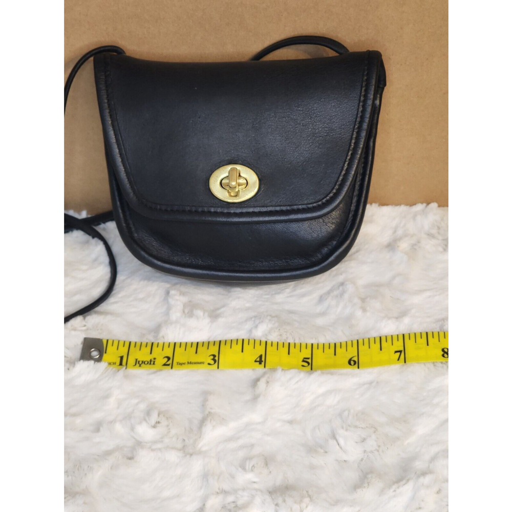 Vintage Coach Everett Crossbody Black Leather Purse 9934 EUC